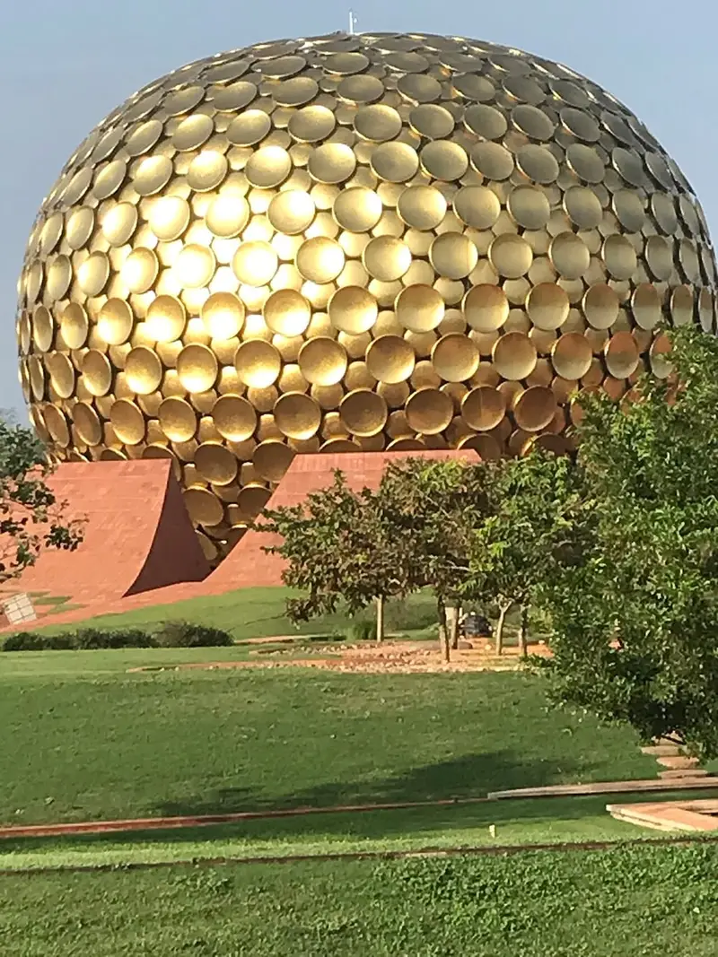 Auroville and the Matrimandir viewing point