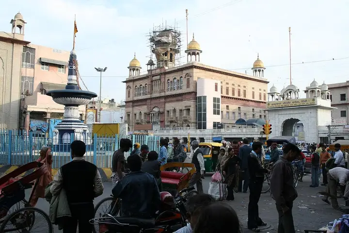 Chandni Chowk and Sis Ganj Gurdwara