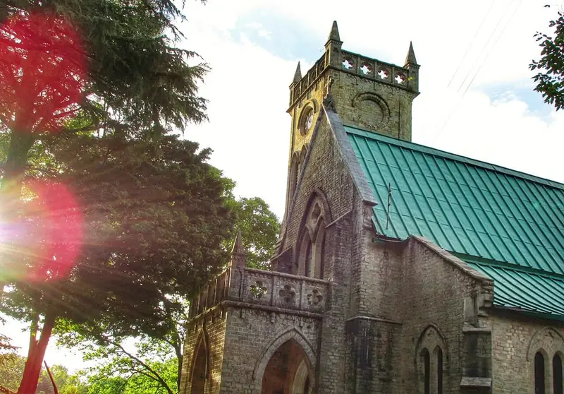 Christ Church and Mall Road, Kasauli